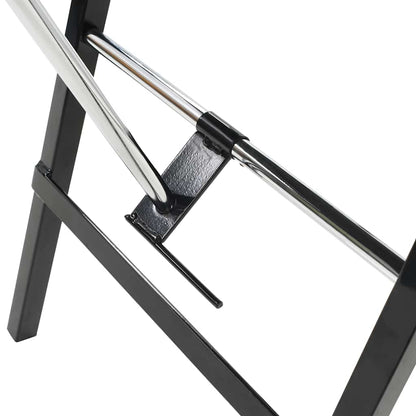 Lettino da Massaggio Portatile in Similpelle 185x78x76 cm Nero | homemem39