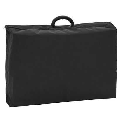 Lettino da Massaggio Portatile in Similpelle 185x78x76 cm Nero | homemem39