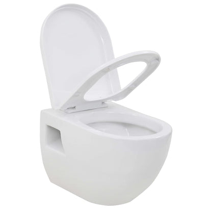 WC Sospeso in Ceramica Bianca - homemem39
