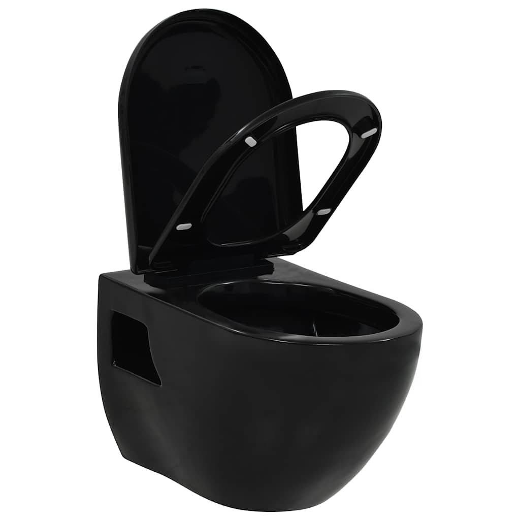 WC Sospeso in Ceramica Nera - homemem39