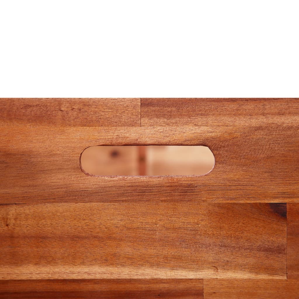 Letto Rialzato da Giardino in Legno di Acacia 200x50x50 cm - homemem39