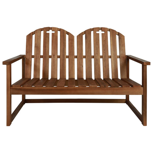 Panchina da Giardino 110 cm in Legno Massello di Acacia - homemem39