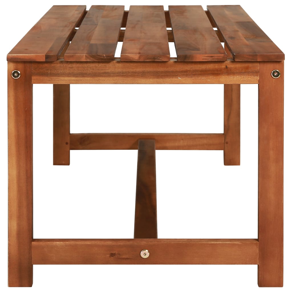 Set da Pranzo da Giardino 4 pz in Legno Massello di Acacia | homemem39