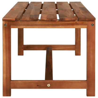 Set da Pranzo da Giardino 4 pz in Legno Massello di Acacia | homemem39