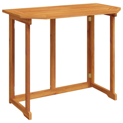 Tavolo da Bistrot 90x50x75 cm in Legno Massello di Acacia - homemem39