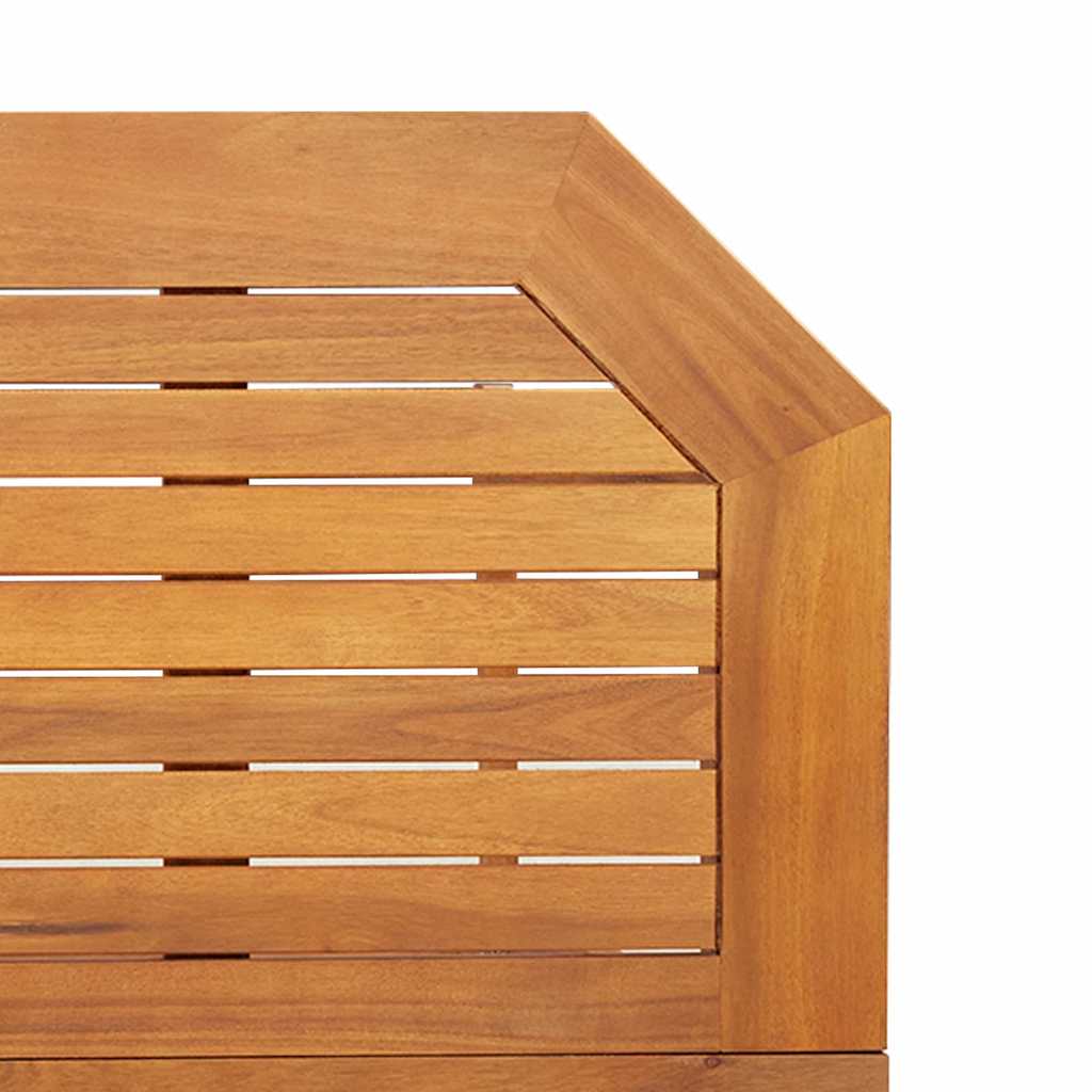 Tavolo da Bistrot 90x50x75 cm in Legno Massello di Acacia - homemem39