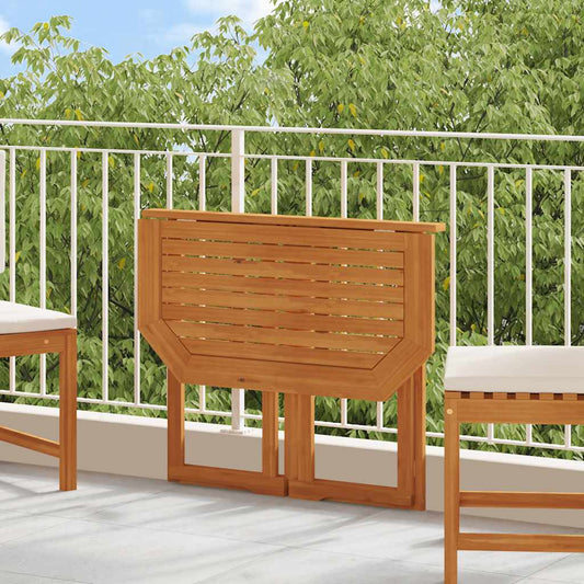 Tavolo da Bistrot 90x50x75 cm in Legno Massello di Acacia - homemem39