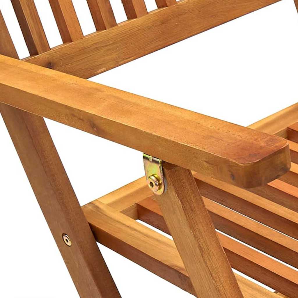 Set da Pranzo da Giardino 5 pz in Legno Massello di Acacia - homemem39