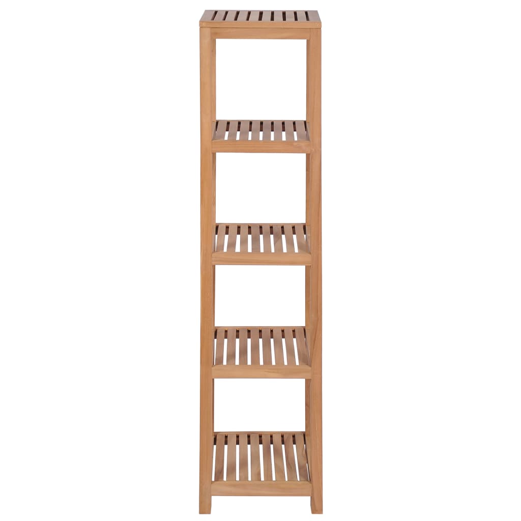 Scaffale per Bagno a 4 Ripiani in Massello di Teak 42x42x165cm | homemem39