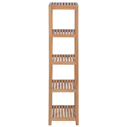 Scaffale per Bagno a 4 Ripiani in Massello di Teak 42x42x165cm | homemem39