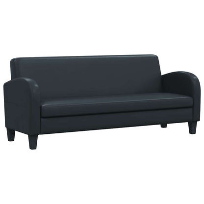 Set Divani 2 pz in Similpelle Nero | homemem39