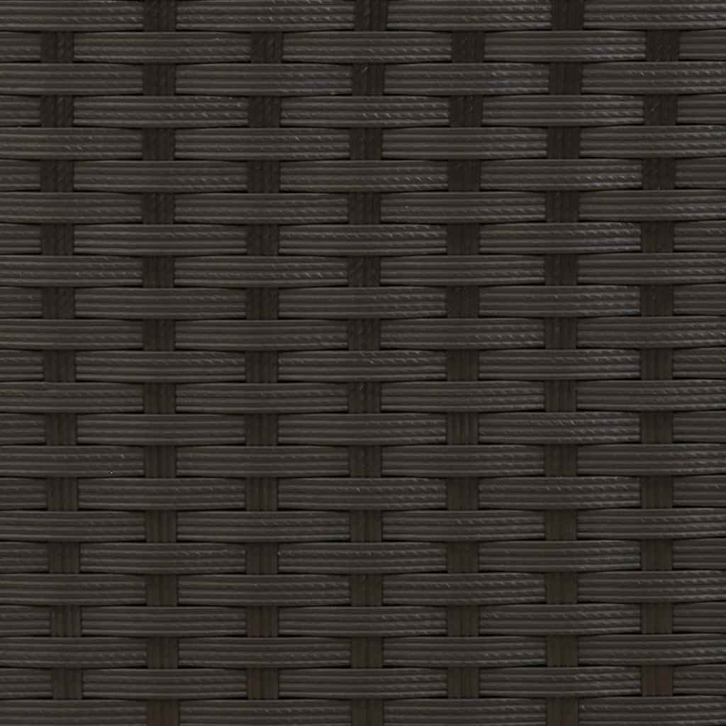 Stackable Outdoor Chairs 2 pcs in Black Polyrattan