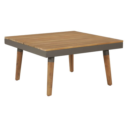 Set Divani da Giardino 4 pz con Cuscini Legno di Acacia Marrone | homemem39