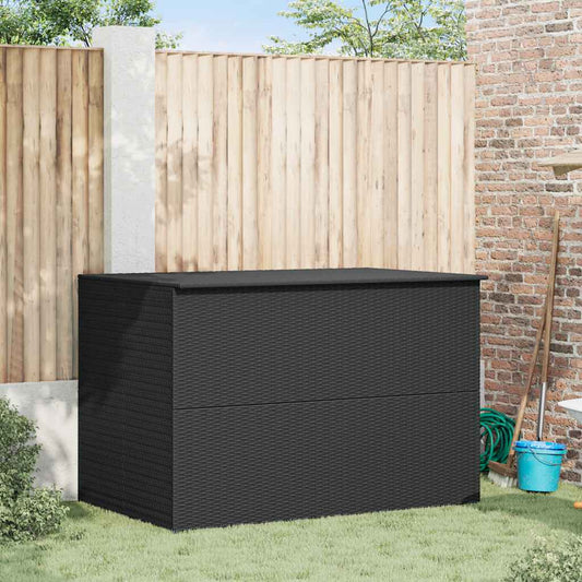 Black Garden Trunk 150x100x100 cm in Polyrattan