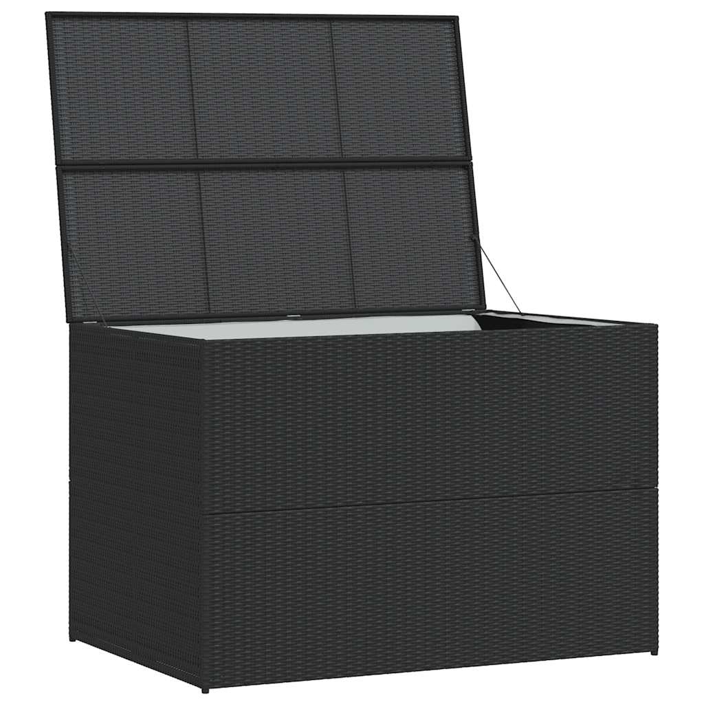 Black Garden Trunk 150x100x100 cm in Polyrattan