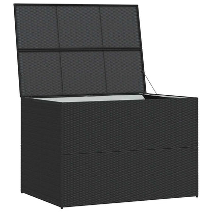 Black Garden Trunk 150x100x100 cm in Polyrattan