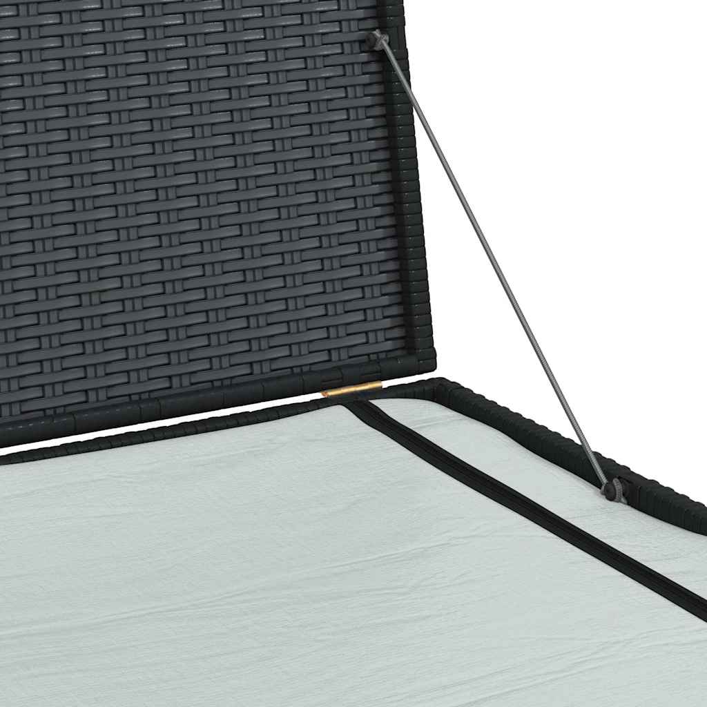 Black Garden Trunk 150x100x100 cm in Polyrattan