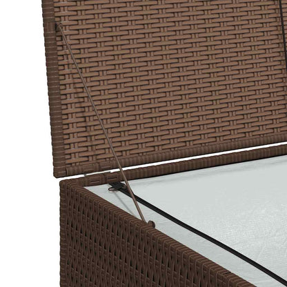 Baule da Giardino Marrone 150x100x100 cm in Polyrattan
