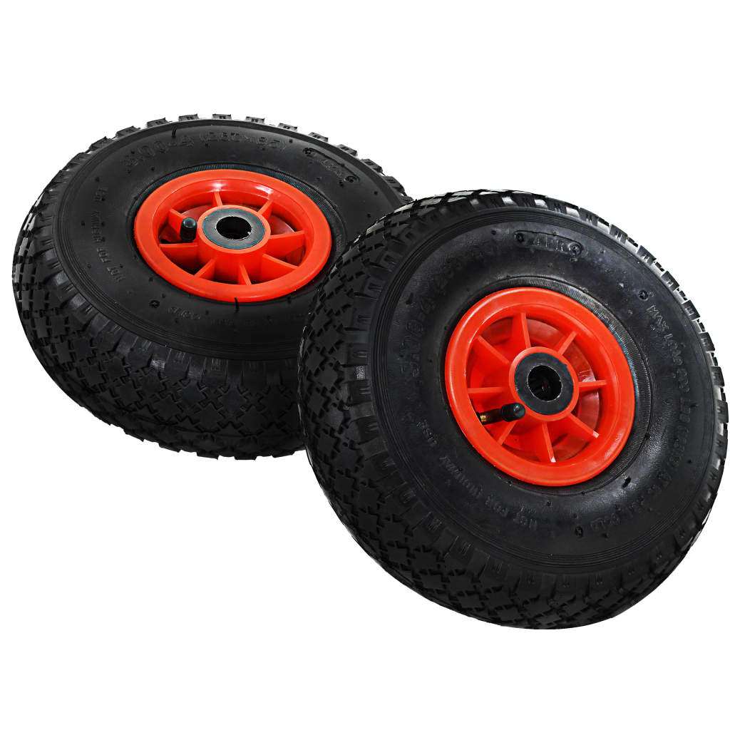 Ruote Carrello a Mano 4 pz Gomma 3.00-4 (245x82) | homemem39