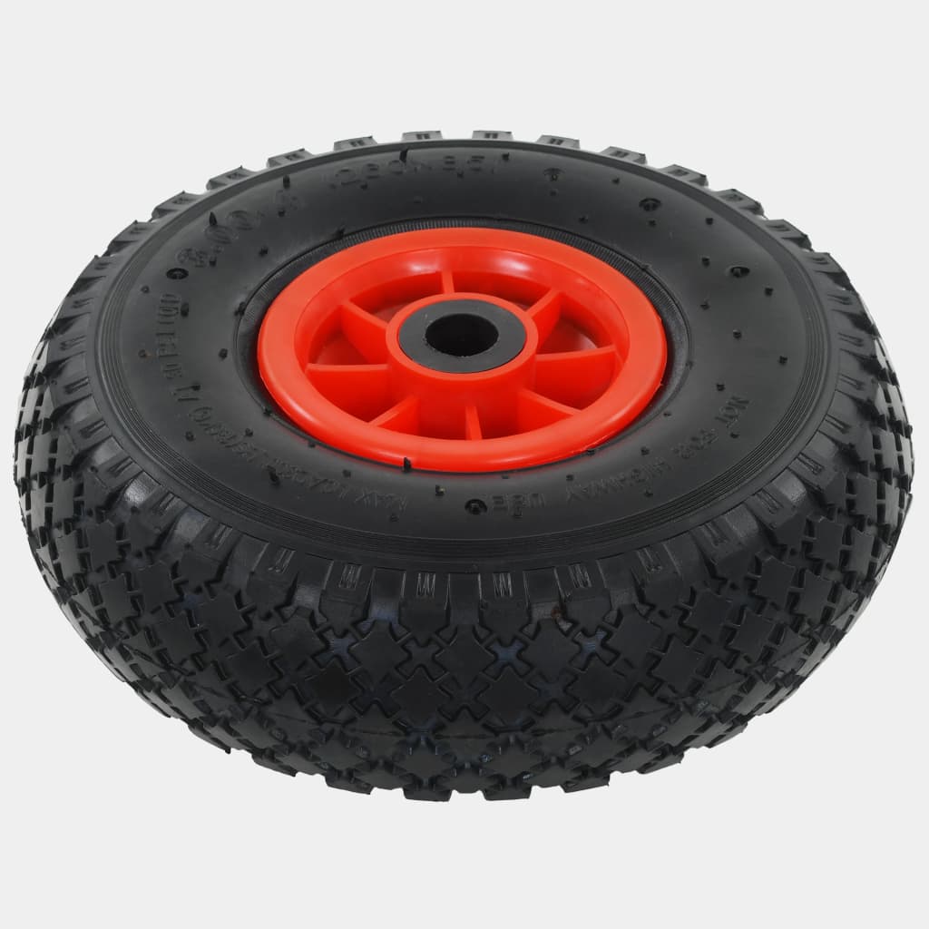 Ruote Carrello a Mano 4 pz Gomma 3.00-4 (245x82) | homemem39