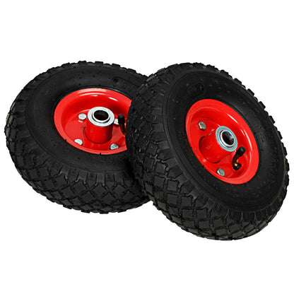 Ruote Carrello a Mano 2 pz Gomma 3.00-4 (245x82) | homemem39