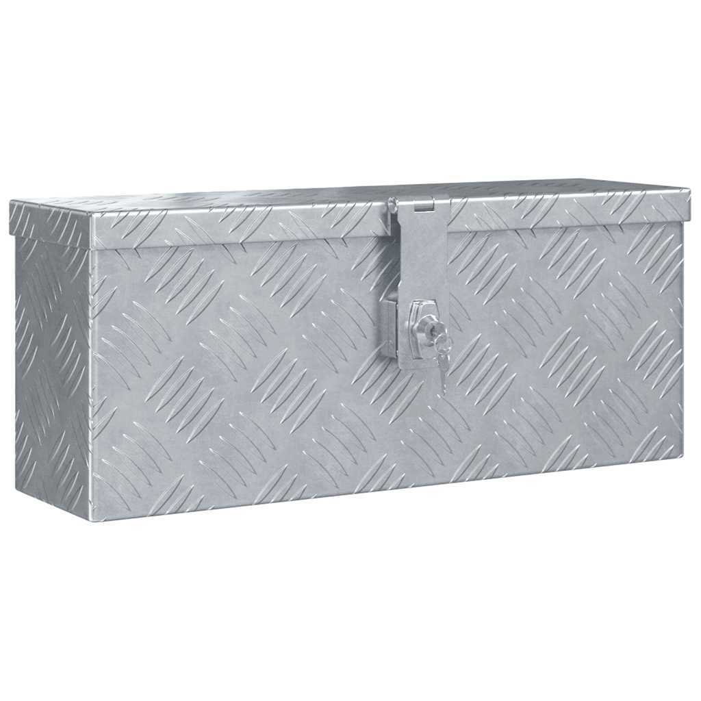Cassetta in Alluminio 48,5x14x20 cm Argento