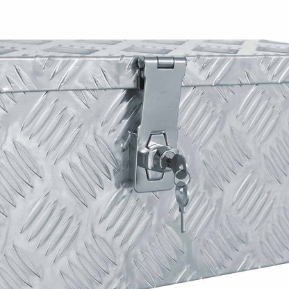 Cassetta in Alluminio 48,5x14x20 cm Argento | homemem39