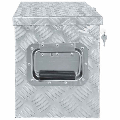 Cassetta in Alluminio 61,5x26,5x30 cm Argento | homemem39