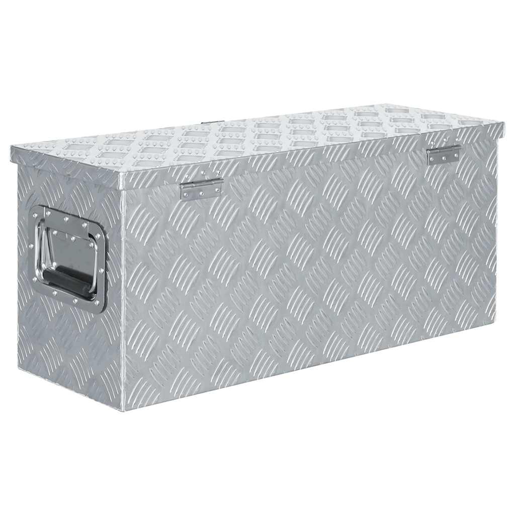 Cassetta in Alluminio 76,5x26,5x33 cm Argento