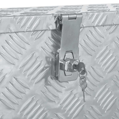 Cassetta in Alluminio 76,5x26,5x33 cm Argento | homemem39