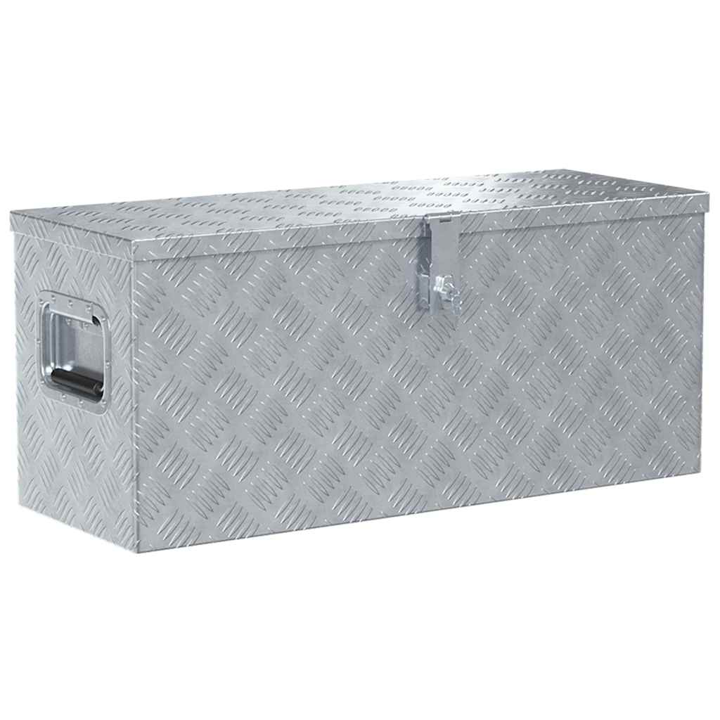 Cassetta in Alluminio 80x30x35 cm Argento