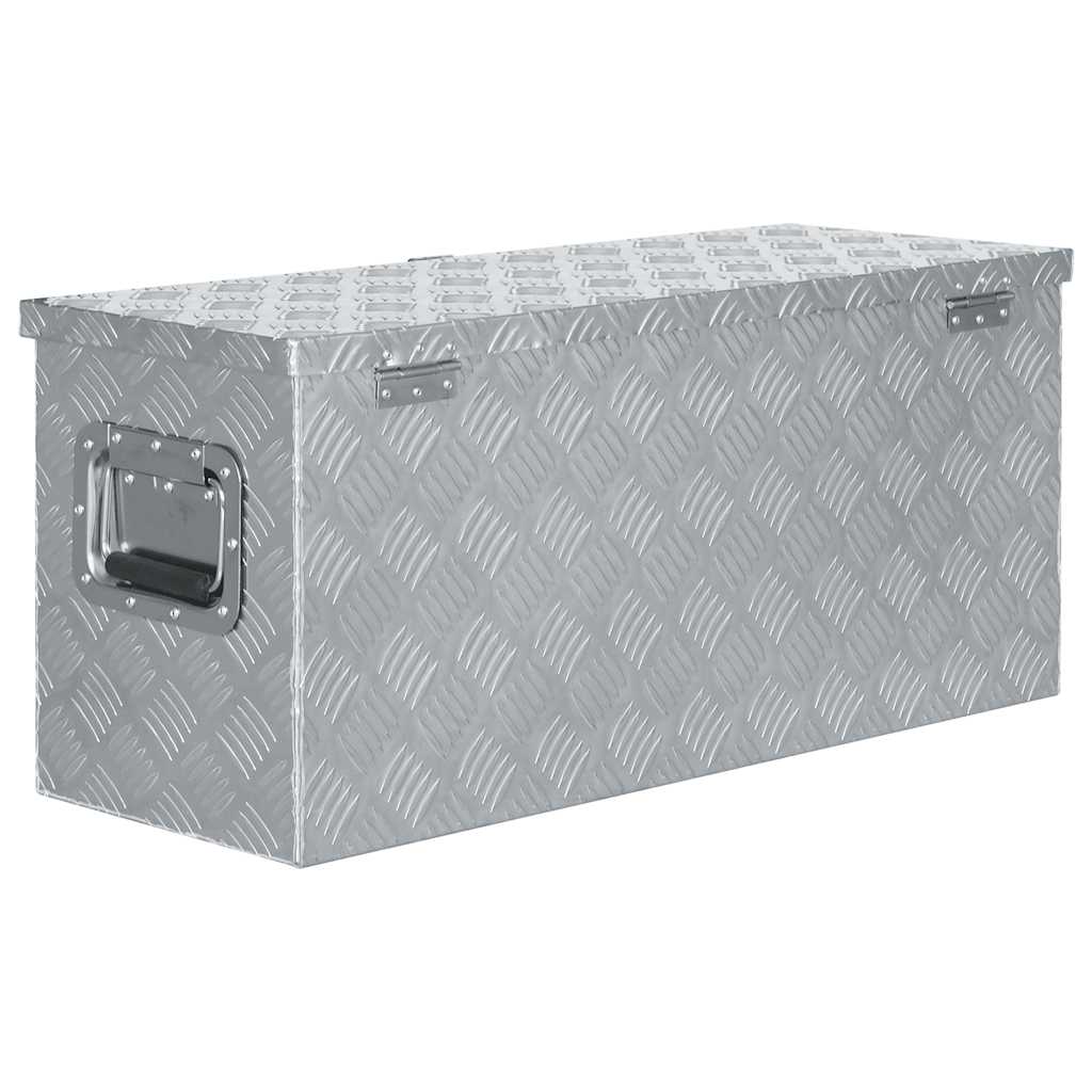 Cassetta in Alluminio 80x30x35 cm Argento | homemem39