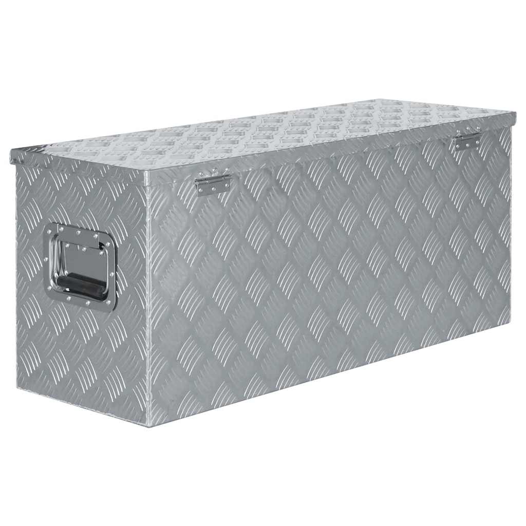 Cassetta in Alluminio 90,5x35x40 cm Argento | homemem39