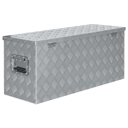 Cassetta in Alluminio 90,5x35x40 cm Argento | homemem39