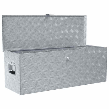 Cassetta in Alluminio 110,5x38,5x40cm Argento | homemem39
