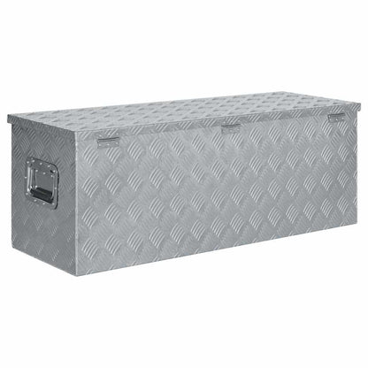 Cassetta in Alluminio 110,5x38,5x40cm Argento | homemem39