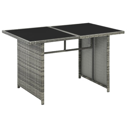Set Divani da Giardino 10 pz con Cuscini in Polyrattan Grigio | homemem39