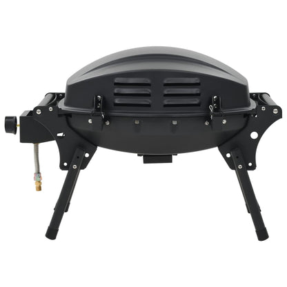 Barbecue e Griglia a Gas Portatile con Fornello Nero | homemem39