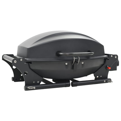 Barbecue e Griglia a Gas Portatile con Fornello Nero | homemem39