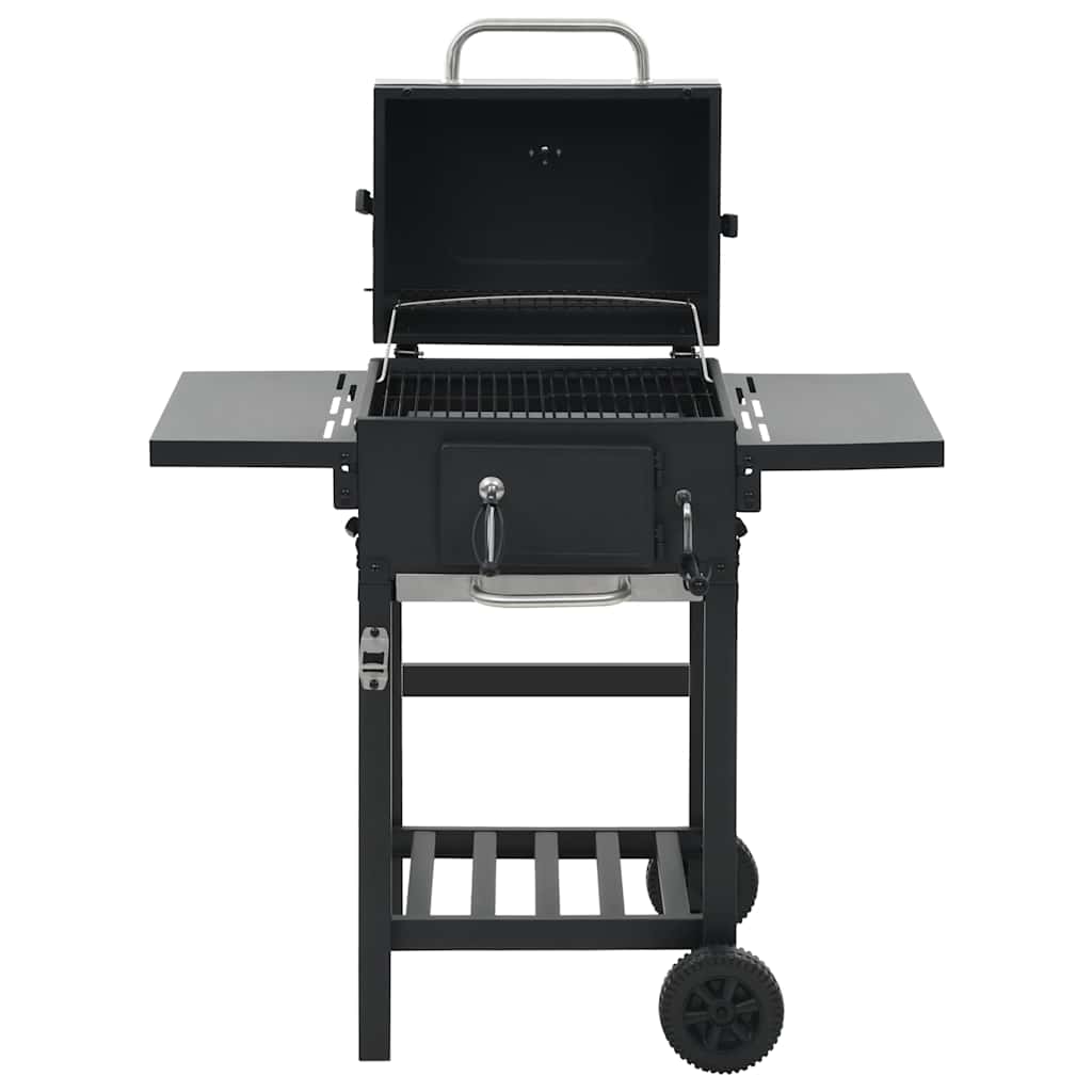 Barbecue a Carbonella con Ripiano Inferiore Nero | homemem39