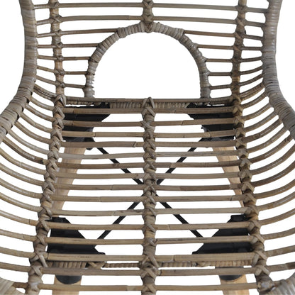 Sedie da Pranzo 2 pz Marroni in Rattan Naturale - homemem39