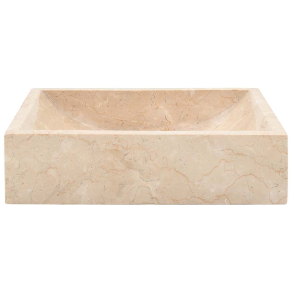 Lavello 45x30x12 cm Marmo Lucido Crema - homemem39