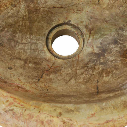 Lavandino 45x35x15 cm in Pietra Fossile Crema