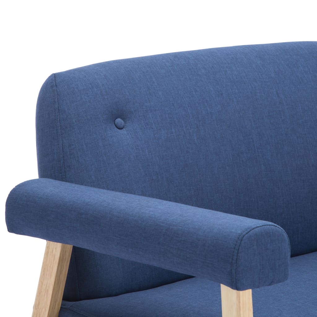 Divano a 2 Posti in Tessuto Blu | homemem39