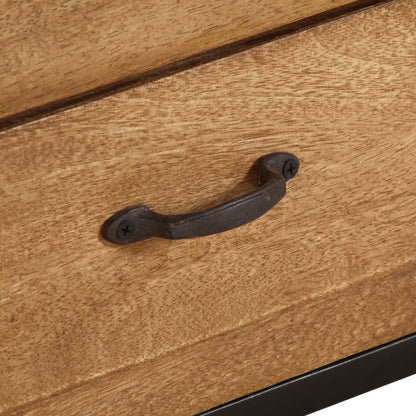 Mobile Porta TV in Legno Massello di Mango 140x30x40 cm - homemem39
