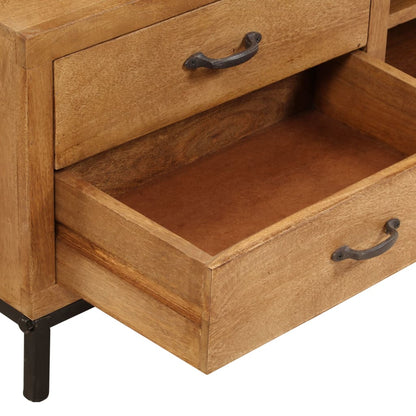 Mobile Porta TV in Legno Massello di Mango 140x30x40 cm - homemem39