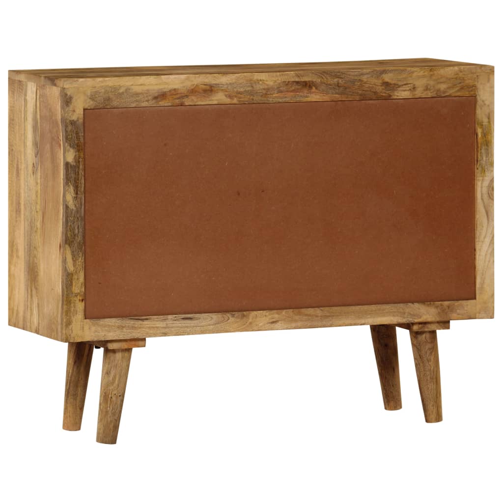 Credenza in Legno Massello di Mango 90x30x69 cm
