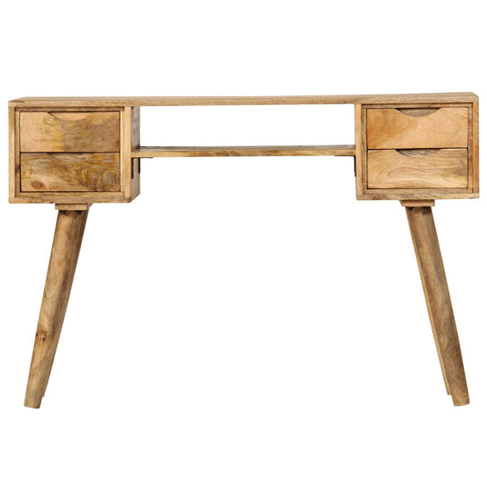Scrivania in Legno Massello di Mango 115x47x76 cm | homemem39