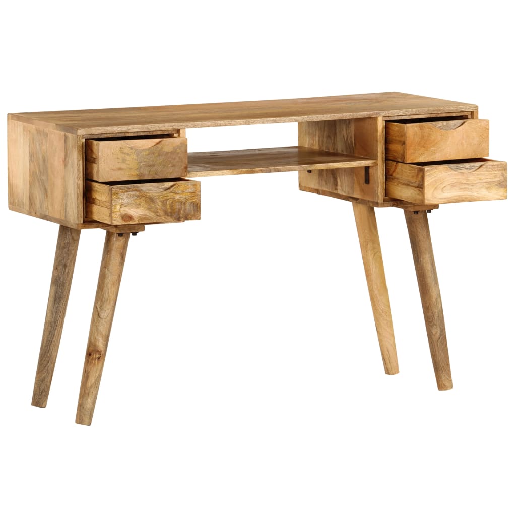 Scrivania in Legno Massello di Mango 115x47x76 cm | homemem39