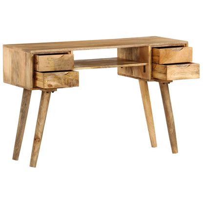 Scrivania in Legno Massello di Mango 115x47x76 cm | homemem39